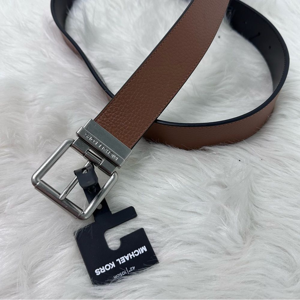 Michael Kors Reversible Brown/Black Leather Men's Belt